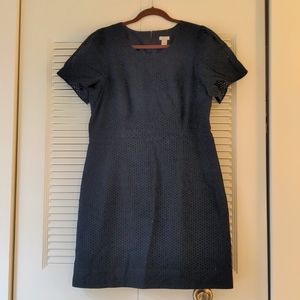 Black J Crew eyelet a line dress